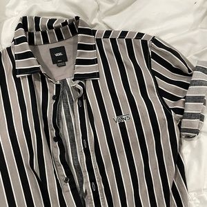 Vans striped button down